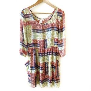 Band of Gypsies print babydoll dress